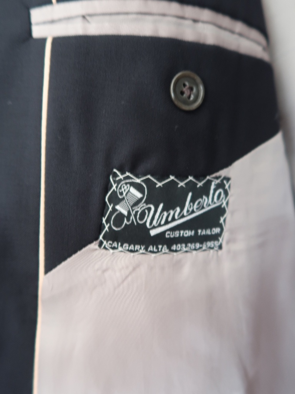 Old Money Empire Navy Blazer with Gold Buttons - VBC Super 110s Wool - Picture 4 of 8